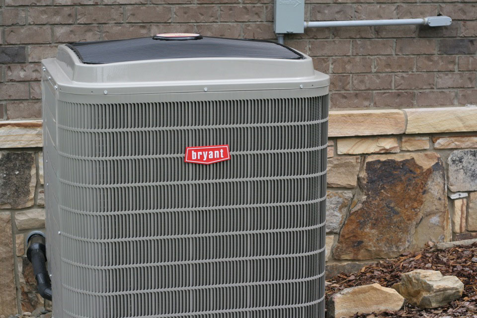 HVAC unit from bryant installed by Thompson Electrical Services