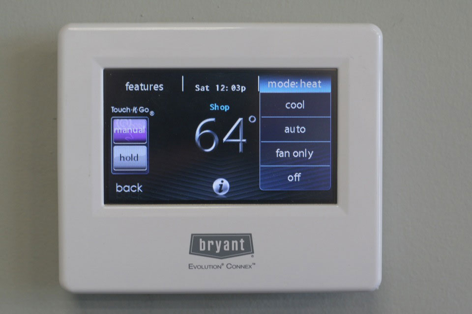 Thermostat for linking a smart home to the HVAC units installed